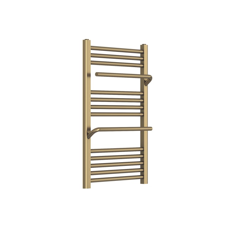 ONLY OPENED - 800x500mm Brushed Brass Towel Rail -Nazco