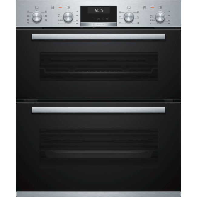 Bosch NBA5350S0B Serie 6 Multifunction Electric Built Under Double Oven - Stainless Steel