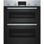 Refurbished Bosch NBS113BR0B Serie 2 Multifunction Electric Built-under Double Oven Stainless Steel
