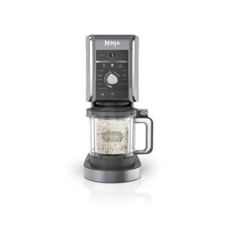 Ninja CREAMi NC501UK Deluxe 10-in-1 Ice Cream & Frozen Drink Maker  Black  Homemade Ice Cream Sorbet & Smoothies