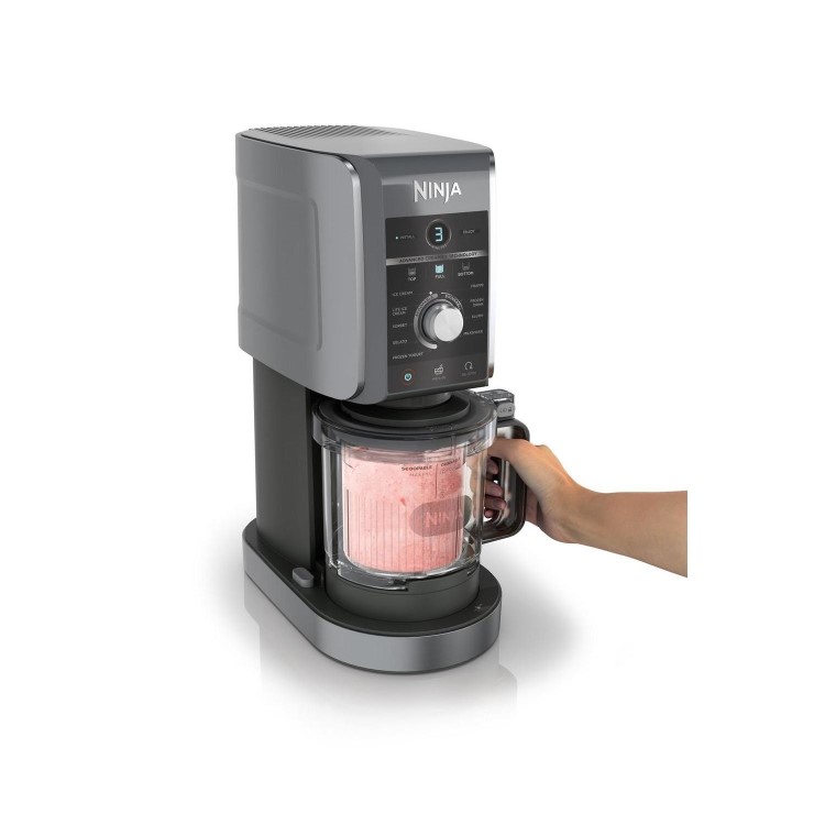 Ninja CREAMi NC501UK Deluxe 10-in-1 Ice Cream & Frozen Drink Maker  Black  Homemade Ice Cream Sorbet & Smoothies