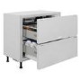 Hotpoint NCD191I 150 Litre Integrated Under Counter Fridge Drawers  90cm Wide - White