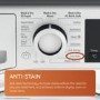 Refurbished Hotpoint Anti-stain NDB9635BSUK Freestanding 9/6KG 1400 Spin Washer Dryer Black