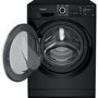 Refurbished Hotpoint Anti-stain NDB9635BSUK Freestanding 9/6KG 1400 Spin Washer Dryer Black
