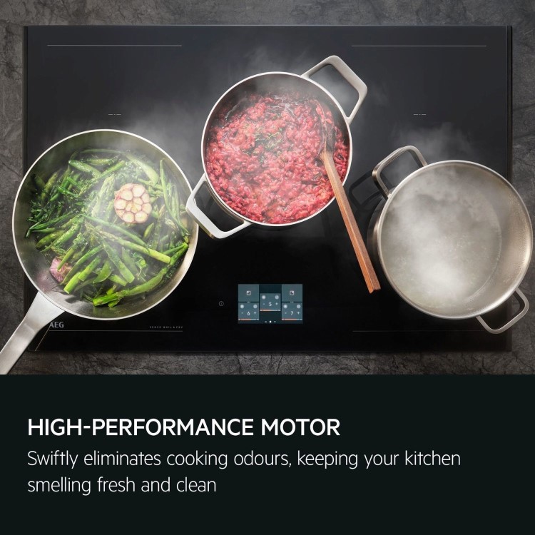 AEG 7000 Series 90cm Ceiling Extractor Cooker Hood - Matt Black