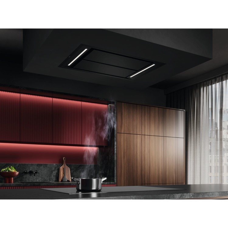 AEG 7000 Series 90cm Ceiling Extractor Cooker Hood - Matt Black