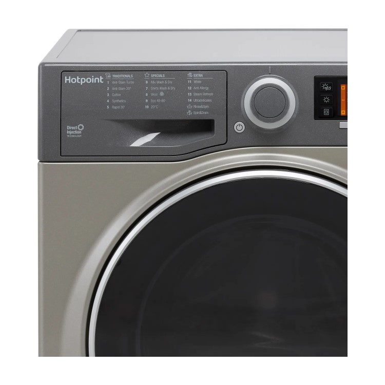 Refurbished Hotpoint Ultima S RD966JGDUKN Freestanding 9/6KG 1600 Spin Washer Dryer Graphite