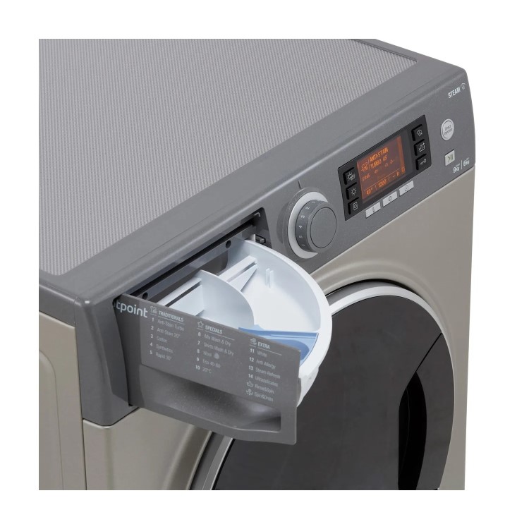 Refurbished Hotpoint Ultima S RD966JGDUKN Freestanding 9/6KG 1600 Spin Washer Dryer Graphite