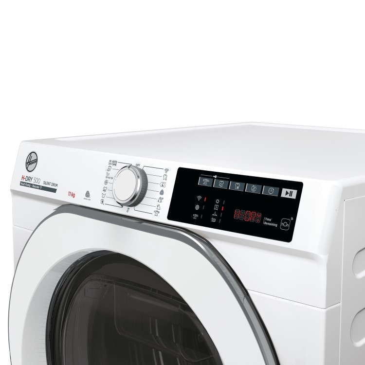 Refurbished Hoover H-Dry 500 NDEH11A2TCEXM-80 Freestanding Heat Pump 11KG Tumble Dryer White