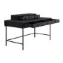 Black Wood Desk with Drawers - Indy