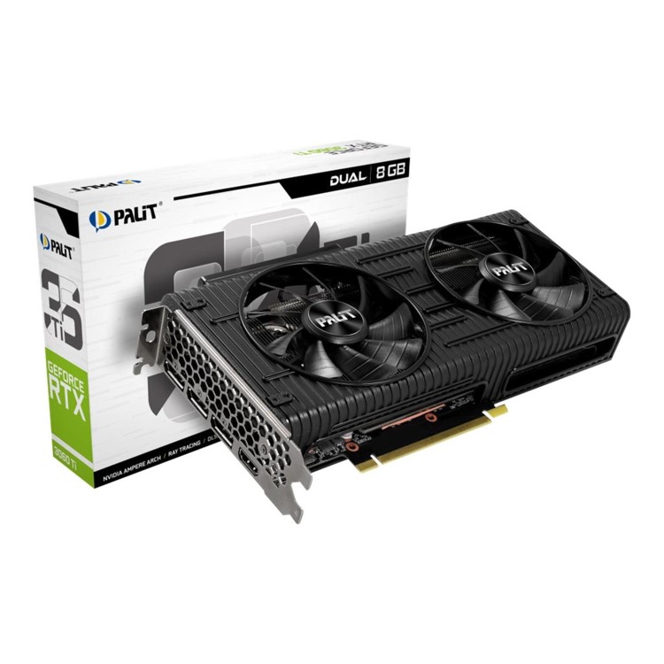 Box Opened Palit GeForce RTX 3060Ti 8GB Dual V1 Graphics Card