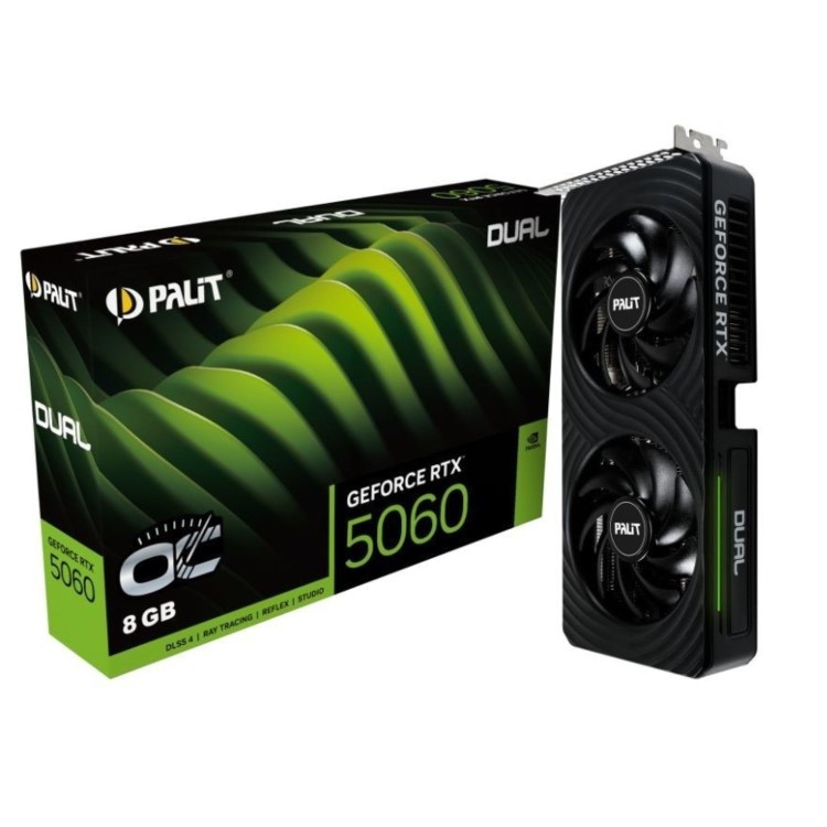 Palit GeForce RTX™ 5060 Dual OC 8GB GDDR7 Graphics Card