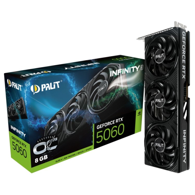 Palit GeForce RTX™ 5060 Infinity 3 OC 8GB GDDR7 Graphics Card