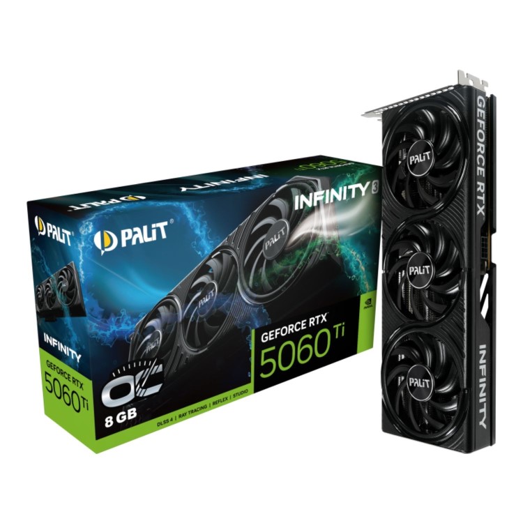 Palit GeForce RTX™ 5060 Ti Infinity 3 OC 8GB GDDR7 Graphics Card