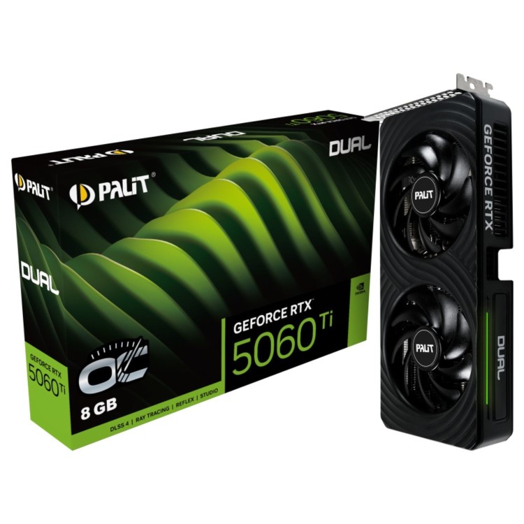 Palit GeForce RTX™ 5060 Ti Dual OC 8GB GDDR7 Graphics Card