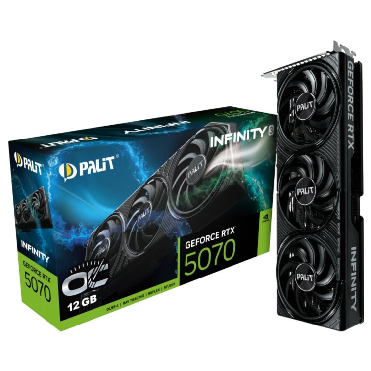 Palit GeForce RTX™ 5070 Infinity 3 OC 12GB GDDR7 Graphics Card