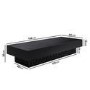Rectangular Black Mango Wood Coffee Table - Neesha