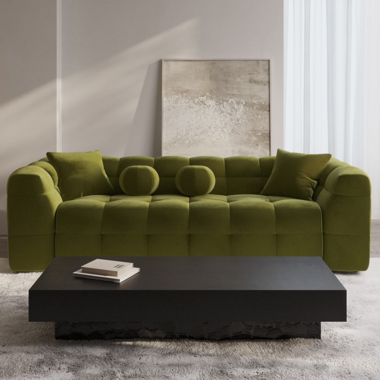 Rectangular Black Mango Wood Coffee Table - Neesha