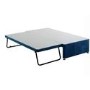 Single Guest Bed with Trundle and Mattresses in Blue - Maestro - Bedmaster