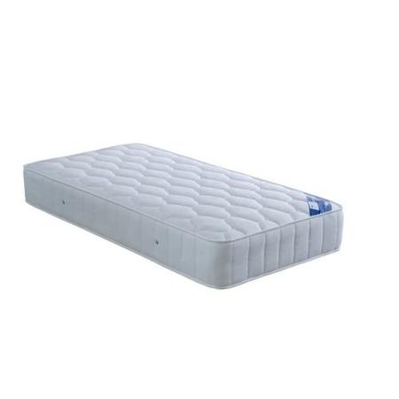 Single Guest Bed with Trundle and Mattresses in Blue - Maestro - Bedmaster