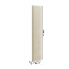 Additional Upholstered Wall-Mounted Headboard Panel in Beige Velvet - Neve