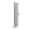 Additional Upholstered Wall-Mounted Headboard Panel in Grey Velvet - Neve