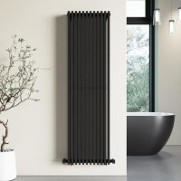 Black Vertical Double Panel Radiator 1600 x 450mm – Nevada