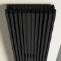 Black Vertical Double Panel Radiator 1600 x 450mm – Nevada