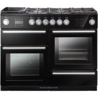 Rangemaster Nexus Steam 110cm Dual Fuel Range Cooker - Black