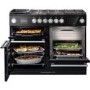 Rangemaster Nexus Steam 110cm Dual Fuel Range Cooker - Black