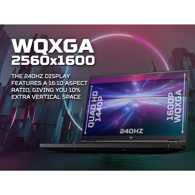 Acer Predator Helios 16 Intel Core i9 16GB RAM 1TB SSD RTX 4070 240Hz 16 Inch Windows 11 Gaming Laptop