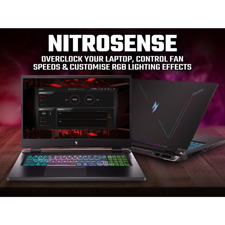 Acer Nitro 17 AN17-51 Intel Core i7 16GB 1TB RTX 4060 165Hz 17.3 Inch QHD Windows 11 Gaming Laptop