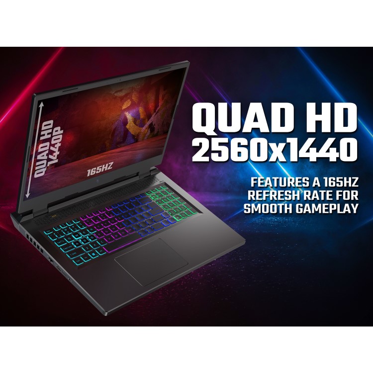 GRADE A1 - Acer Nitro 17 Ryzen 7 7735HS 32GB 512GB + 1TB HDD RTX 4070 165Hz 17.3 Inch Windows 11 Gaming Laptop