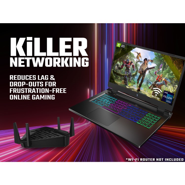 GRADE A1 - Acer Nitro 17 Ryzen 7 7735HS 32GB 512GB + 1TB HDD RTX 4070 165Hz 17.3 Inch Windows 11 Gaming Laptop