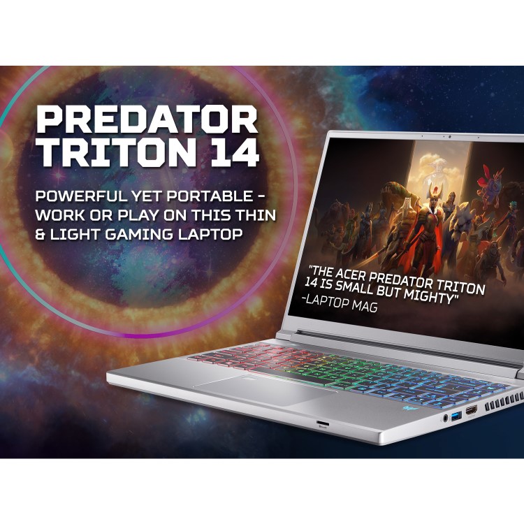 Acer Predator Triton 14 PT14-51 Intel Core i7 32GB RAM 1TB SSD RTX 4070 250Hz 14 Inch Windows 11 Gaming Laptop