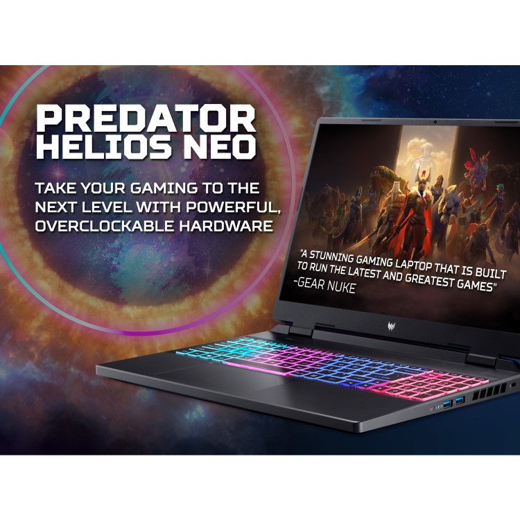 Refurbished Acer Predator Helios Neo 16 PHN16-71 Core i7-13700HX 16GB 1TB RTX 4060 16 Inch Windows 11 Gaming Laptop