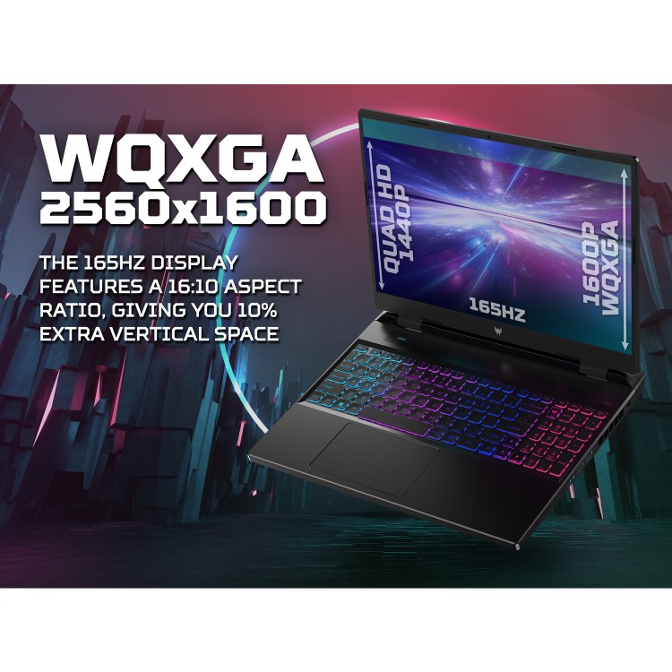 Refurbished Acer Predator Helios Neo 16 PHN16-71 Core i7-13700HX 16GB 1TB RTX 4060 16 Inch Windows 11 Gaming Laptop
