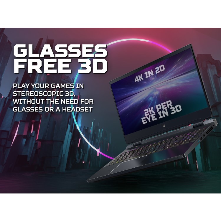 Acer Predator Helios 3D Intel Core i9 32GB RAM 1TB SSD RTX 4080 15.6 Inch 4K Windows 11 Gaming Laptop