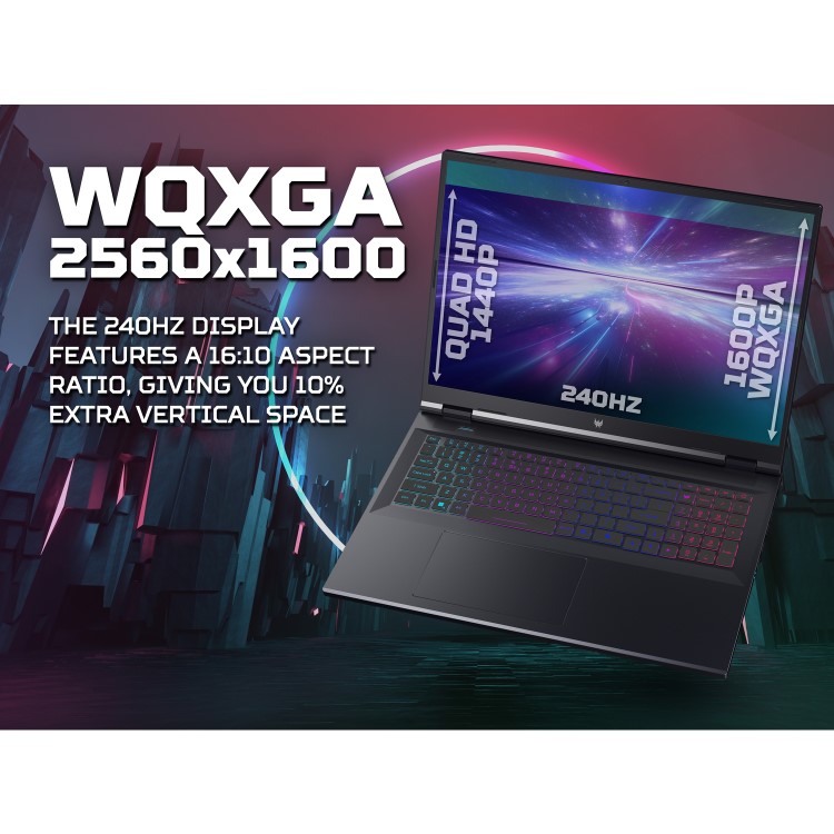 Acer Predator Helios Neo 18 Intel Core i7 16GB RAM 1TB SSD RTX 4070 240Hz 18 Inch Windows 11 Gaming Laptop