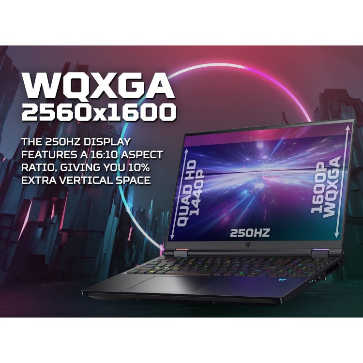 Acer Predator Helios 16 Intel Core i9 32GB RAM 1TB SSD RTX 4080 250Hz 16 Inch Windows 11 Gaming Laptop