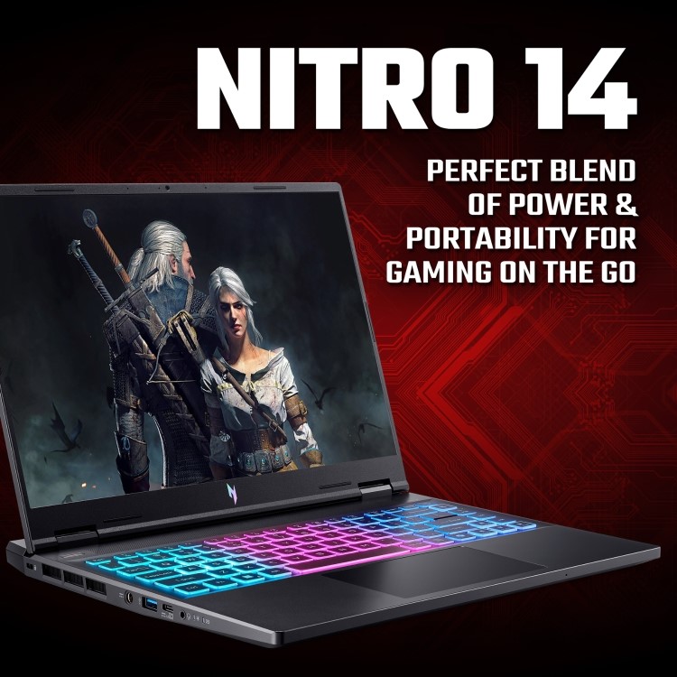 Acer Nitro 14 AMD Ryzen 5 16GB RAM 512GB SSD RTX 4050 120Hz 14.5 Inch Windows 11 Gaming Laptop