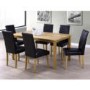 Set of 2 Black Faux Leather Dining Chairs - New Haven
