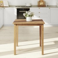 Square Oak Dining Table - Seats 4 - New Haven