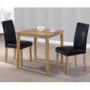 GRADE A2 - New Haven Small 2 Seater Dining Table in Light Oak 75cm x 75cm