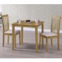 GRADE A2 - New Haven Small 2 Seater Dining Table in Light Oak 75cm x 75cm