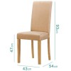 New Haven Pair of Oatmeal Dining Chairs