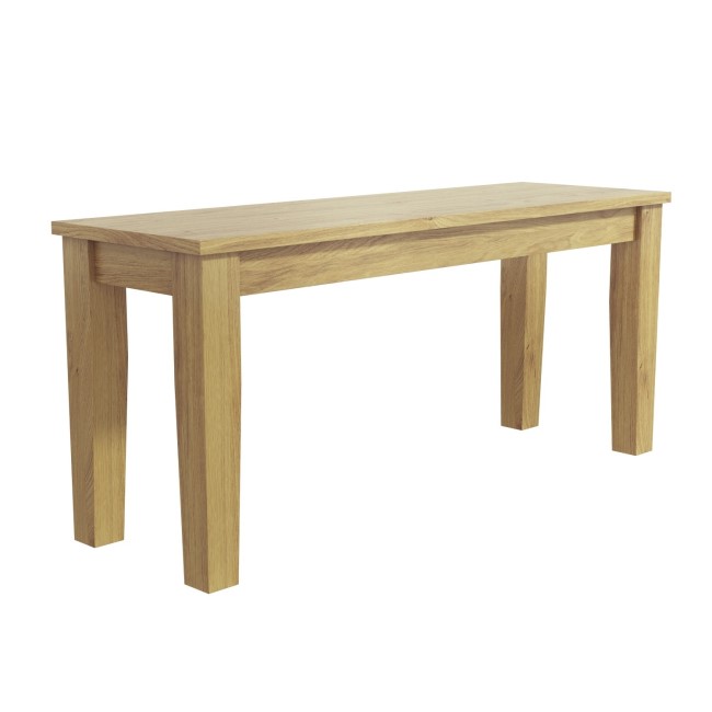 Wooden Dining Table Bench in Solid Oak - New Haven