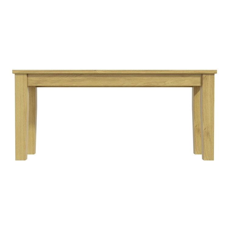 Wooden Dining Table Bench in Solid Oak - New Haven