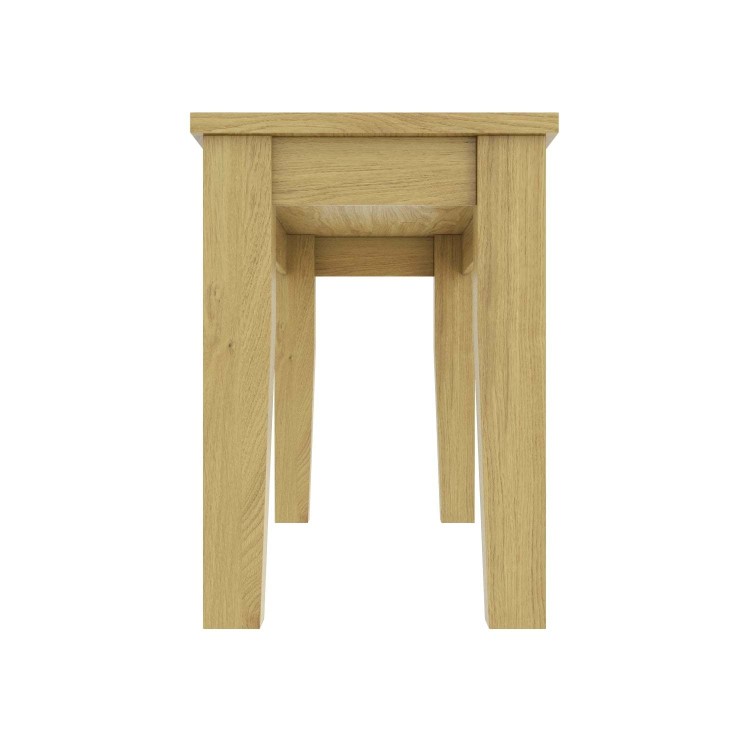 Wooden Dining Table Bench in Solid Oak - New Haven
