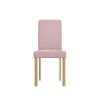 Pair of Velvet Light Pink Dining Chairs - New Haven
